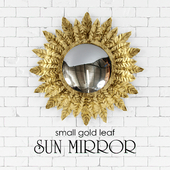 Small gold leaf SUN MIRROR