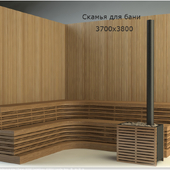 Скамья для бани