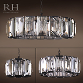 RH HARLOW CRYSTAL CHANDELIER SET of 3