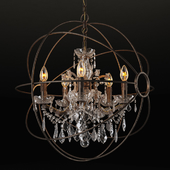 GRAMERCY HOME - IRON ORB CHANDELIER CH014-5-LRR