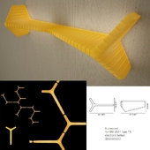Бра - полка_Yet parete arancio