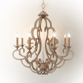Beaded Elegance Eight-Light Chandelier