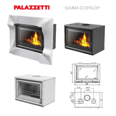 Облицовка камина Palazzetti Wave и топка Palazzetti Ecopalex 88