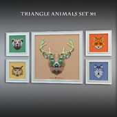 Triangle Animals Set №1