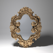 Ornate Gold Framed Mirror by DumpstrDivingDiva