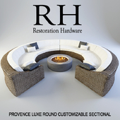 Provence Luxe Round Customizable Sectional