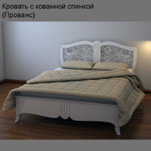 Кровать с кованной спинкой (Прованс)