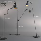 A series of floor lamps La Lampe Gras (France)