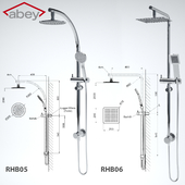 RHB05 MONZA Curve Rail and Hand Shower Ensemble