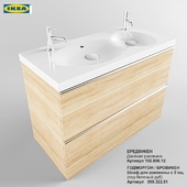 IKEA БРЕДВИКЕН двойная раковина