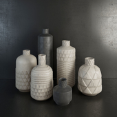 Pressed Pattern Vases