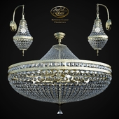 Хрустальная люстра с бра Art Glass