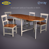 IKEA Гэмлеби стол стулья