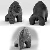 Gorillas statuette