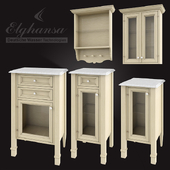 Тумбы пеналы Elghansa Ivory