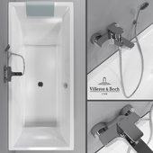 Bathtub Villeroy &amp; Boch Squaro, bath mixer Villeroy &amp; Boch Subway