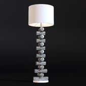 Steel and Marble Floor Lamp