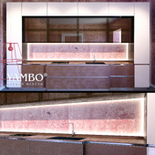 Кухня с керамогранита компании Yambo