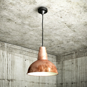 Old copper lamp