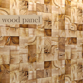 Panel of wood