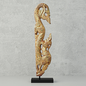 Gilded Wood Carving in the Form of Naga