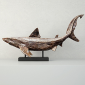 Relief of a Swimming Shark