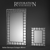 RH Italian Baroque Octagon Mirror