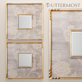 Evelyn Square Mirror, luxury, люкс, золотой, декоративный, рамка, Uttermost, декор для стен, декоративное, интерьерное, зеркало