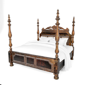 Bed classic wood