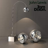 дизайнерские торшеры от jown lewis и tom dixon