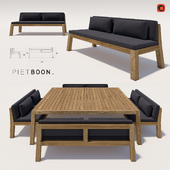 Piet Boon - Niek 3 seater high + anne table