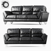 Bonded Leather Match Sofa