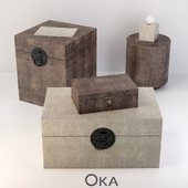 лофтовый декор-мебель oka FAUX SHAGREEN