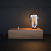 Vintage Retro Edison Wooden shade