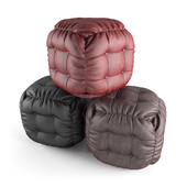 Leather Pouf
