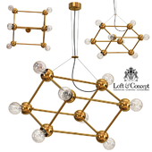 Molecule Gold Chandelier 8