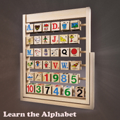 Wooden Alphabet, ABC for Kids