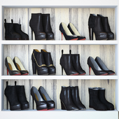 Woman shoes set - black