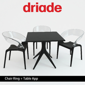 Driade Chair Ring + Table App