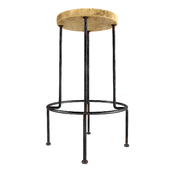 Bar Stool Industrial Iron Linden Bar Stool