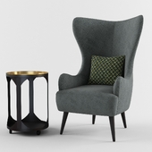 Grey armchair
