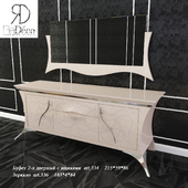 Буфет c зеркалом Итальянской фабрики ReDeco, коллекция Charme laccato
