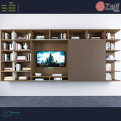 Wall-mounted storage wall by zalf