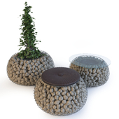 Planter, table, stool