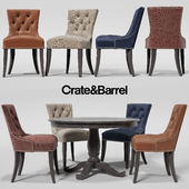 Стул Cecelia, стол Avalon  Crate&Barrel