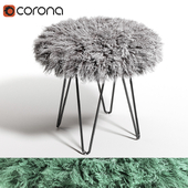 Curly Hairpin 18 Stool