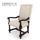 CAPE VERDE UPHOLSTERED ARM CHAIR+BLUE+LEATHER