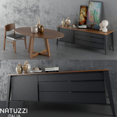 Шкаф + Стол + стул (Natuzzi set)