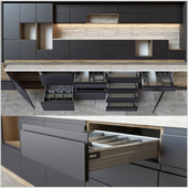 Kitchen units with accessories Blum