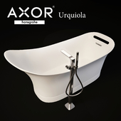 AXOR Urquiola Bathtub 1,800 mm + bath faucet floor-standing